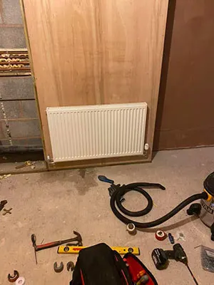 Picture of Radiator replacement work carried out by C R Plumbing